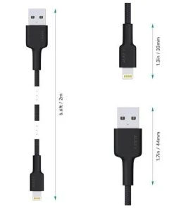 Null AUKEY CB-AL05 Lightning Kabel, Geflochtenes Nylon IPhone Ladekabel, Kompatibel Mit IPhone, IPad Und Mehr -AUKEY-Shop 0072a531 4416 44f1 b537 0c4b5eb7e8b5