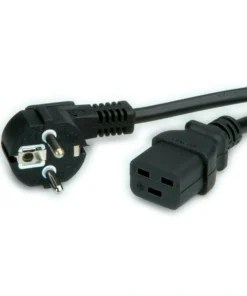 VALUE Netzkabel Schutzkontakt- IEC320-C19 16A, Schwarz, 2 M