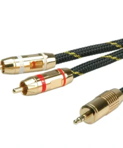 ROLINE GOLD Audio-Verbindungskabel 3,5mm Stereo - 2x Cinch, ST/ST, Retail Bliste -AUKEY-Shop 0c16ea23 bbc9 47c7 9619 55b180835f05 2