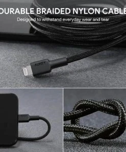Null AUKEY CB-AL05 Lightning Kabel, Geflochtenes Nylon IPhone Ladekabel, Kompatibel Mit IPhone, IPad Und Mehr -AUKEY-Shop 0dc27dde 6113 42b1 bc70 193fe52b4f43