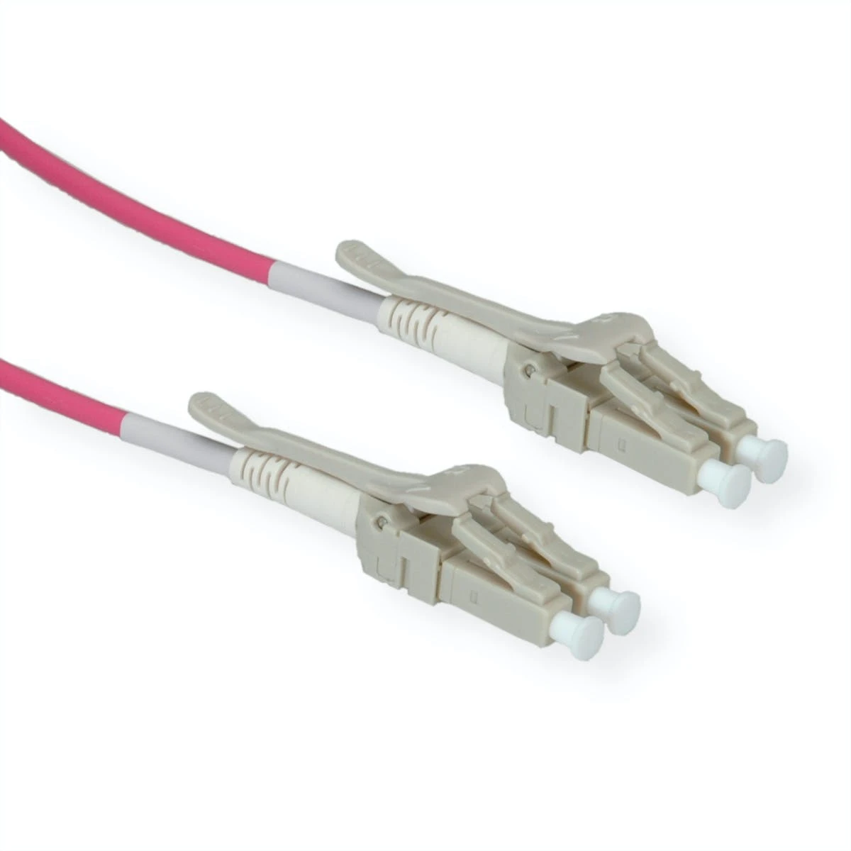 ROLINE LWL-Kabel 50/125µm OM4, LC/LC, Low-Loss-Stecker, Violett, 1 M 6 ROLINE LWL-Kabel 50/125µm OM4, LC/LC, Low-Loss-Stecker, Violett, 1 M – Bild 4