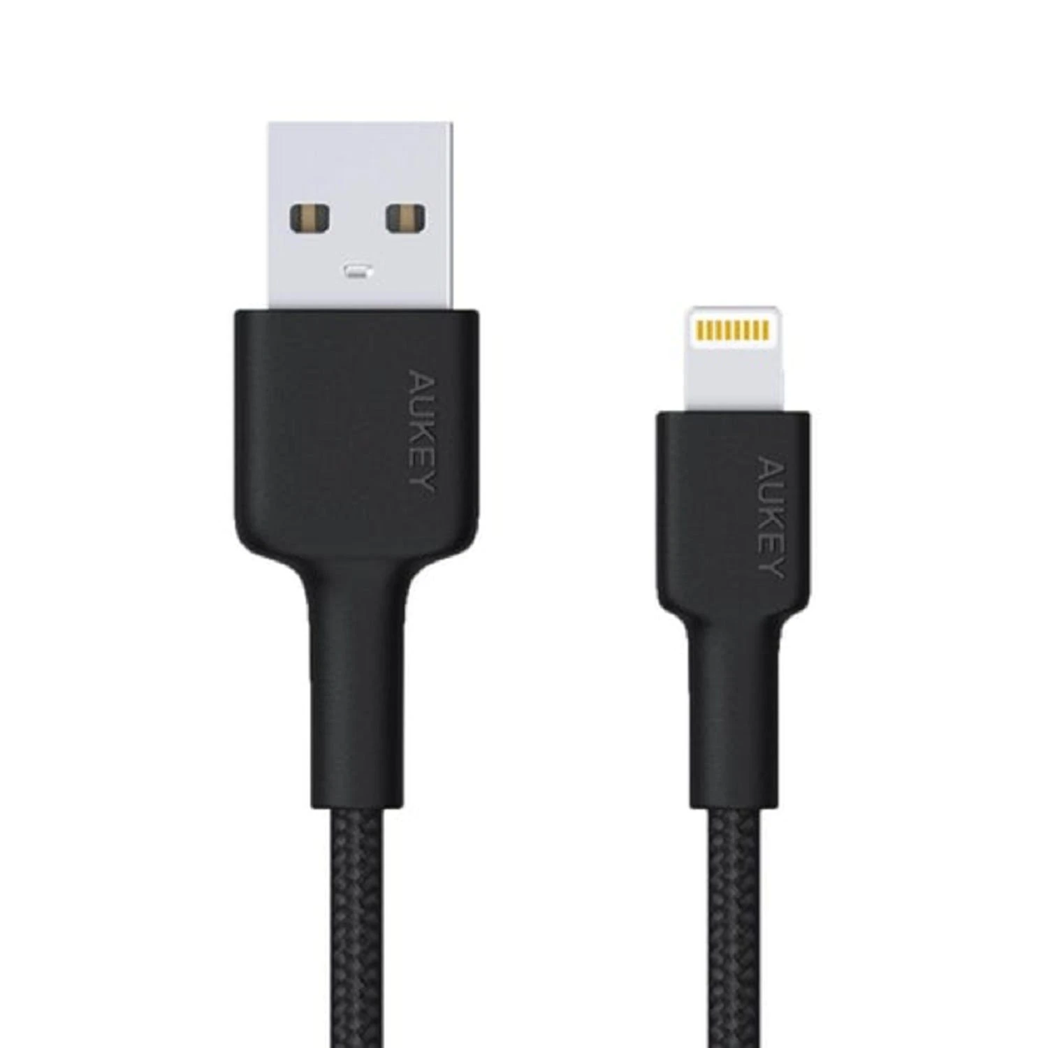 Null AUKEY CB-AL01 Satz USB-Nylonkabel - Lightning 2m 2 Stück 90-Grad-Stecker Apple MFi-Zertifikat 5 Null AUKEY CB-AL01 Satz USB-Nylonkabel - Lightning 2m 2 Stück 90-Grad-Stecker Apple MFi-Zertifikat – Bild 3