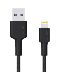 Null AUKEY CB-AL05 Lightning Kabel, Geflochtenes Nylon IPhone Ladekabel, Kompatibel Mit IPhone, IPad Und Mehr