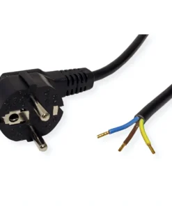 ROLINE Schutzkontakt-Zuleitungskabel, 230VAC, Offenes Ende, Schwarz, 3 M -AUKEY-Shop 1617d0aa cc56 4d0e a209 76668ff6a58d