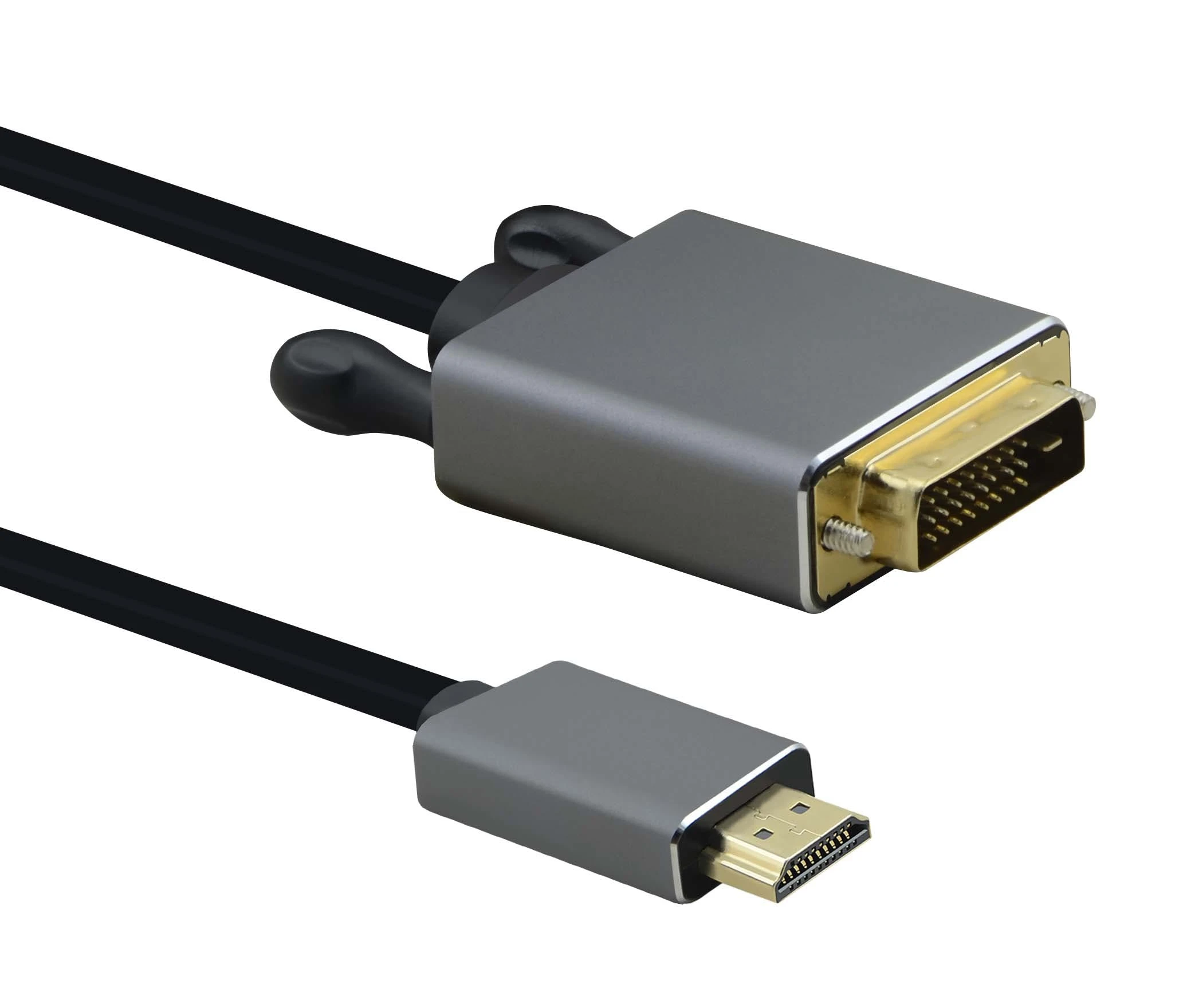 Null Helos Anschlusskabel, DVI Stecker/Stecker, PREMIUM 4K, 5,0m, Schwarz 4 Null Helos Anschlusskabel, DVI Stecker/Stecker, PREMIUM 4K, 5,0m, Schwarz – Bild 2