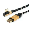 ROLINE GOLD USB 2.0 Kabel, USB A ST Reversibel - USB C ST Gewinkelt, 0,8 M -AUKEY-Shop 1815528d 9dce 4eab 87f6 530324124354 1