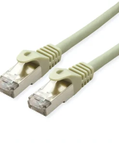 VALUE Patchkabel Kat.6A (Class EA) S/FTP (PiMF), Massivdraht, LSOH, Grau, 30 M