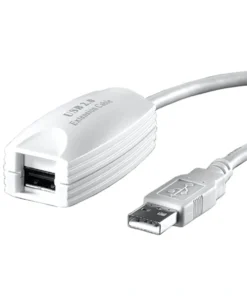 VALUE USB 2.0 Verlängerung, Weiß, 5 M