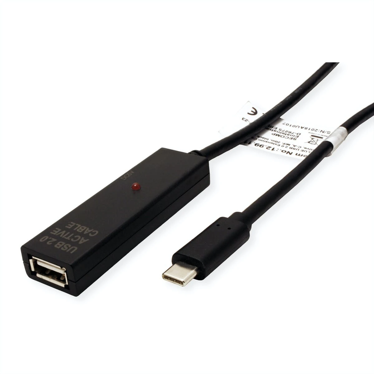 VALUE USB 2.0 Verlängerung, Aktiv, Mit Repeater, A-C, Schwarz, 20 M 9 VALUE USB 2.0 Verlängerung, Aktiv, Mit Repeater, A-C, Schwarz, 20 M – Bild 7