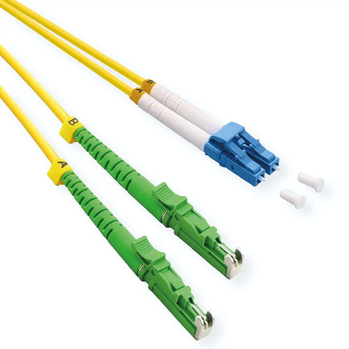 ROLINE LWL-Kabel Duplex 9/125µm OS2, LSH/LC, APC Schliff, LSOH, Gelb, 5 M 8 ROLINE LWL-Kabel Duplex 9/125µm OS2, LSH/LC, APC Schliff, LSOH, Gelb, 5 M – Bild 6