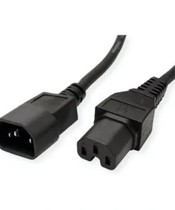 VALUE Netzkabel IEC320/C14 Stecker - C15 Buchse, Schwarz, 3 M -AUKEY-Shop 2bdf33fd 414c 4a79 a26a 7f97f6aa3a3f