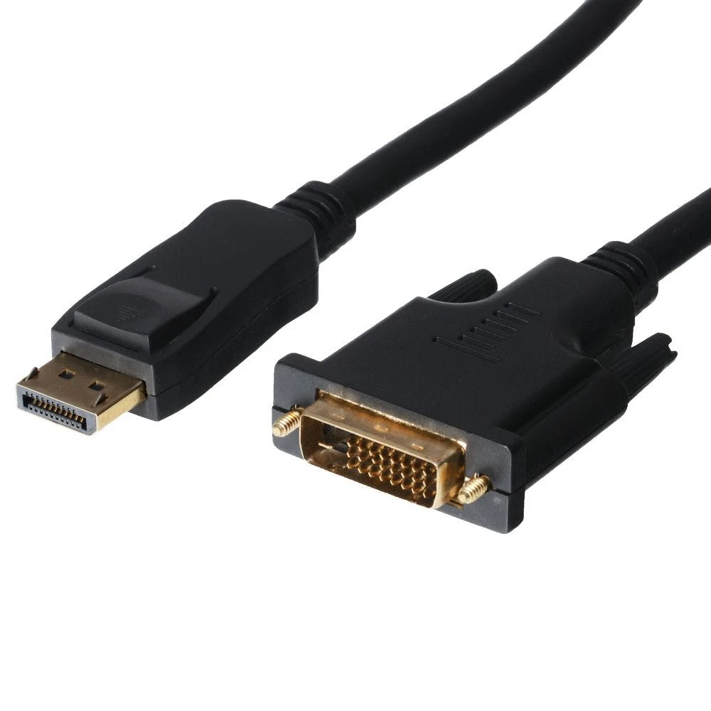 Null Helos Anschlusskabel, DisplayPort St./DVI-D 24+1 St., 4K, BASIC, 1,0m, Schwarz 5 Null Helos Anschlusskabel, DisplayPort St./DVI-D 24+1 St., 4K, BASIC, 1,0m, Schwarz – Bild 3