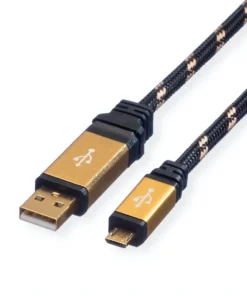 ROLINE USB 2.0 Kabel, USB A ST - Micro USB B ST, Schwarz, 1,8 M -AUKEY-Shop 33c57c4e 3ace 471a 8431 78719bd59a62