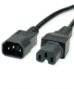 VALUE Netzkabel IEC320/C14 Stecker - C15 Buchse, Schwarz, 3 M -AUKEY-Shop 354b1817 5afc 40da bf35 350e53f99ff2
