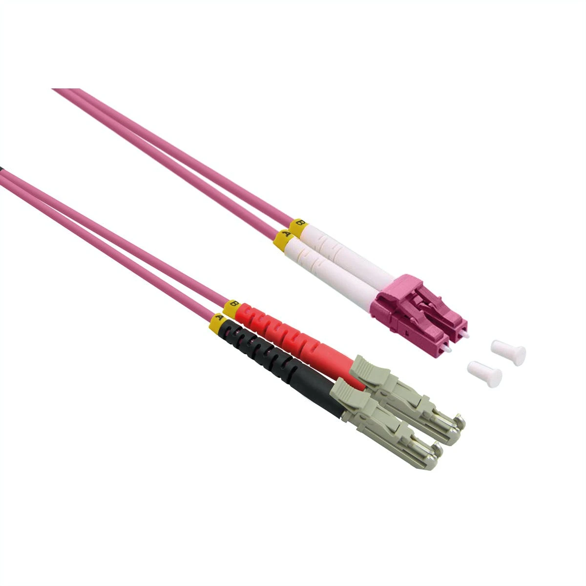 ROLINE LWL-Kabel Duplex 50/125µm OM4, LSH/LC, LSOH, Violett, 2 M 5 ROLINE LWL-Kabel Duplex 50/125µm OM4, LSH/LC, LSOH, Violett, 2 M – Bild 3