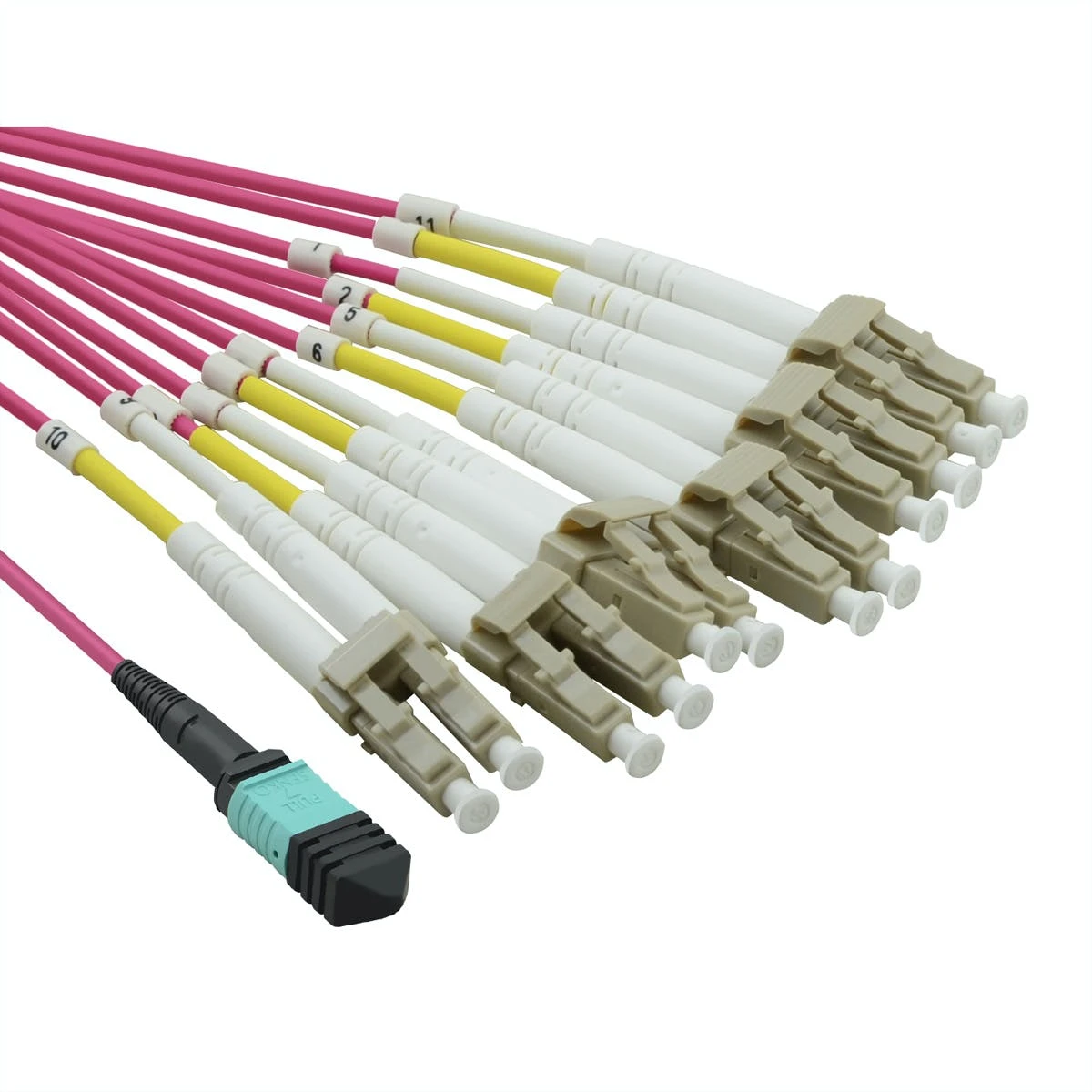 VALUE MPO-Trunk-Kabel 50/125µm OM4, MPO/MPO, Violett, 10 M 7 VALUE MPO-Trunk-Kabel 50/125µm OM4, MPO/MPO, Violett, 10 M – Bild 5