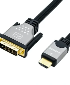 ROLINE Monitorkabel DVI (24+1) - HDMI, ST/ST, Schwarz / Silber, 1 M