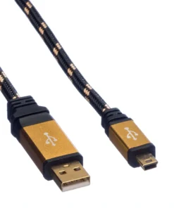 ROLINE GOLD USB 2.0 Kabel, Typ A - 5-Pin Mini, 0,8 M -AUKEY-Shop 478077f9 96ea 40b7 bde3 27067147bb05