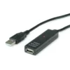 VALUE USB 2.0 Aktive Kabelverlängerung, Schwarz, 30 M -AUKEY-Shop 4ca2c725 ca94 4529 a266 895b8f24c6f7