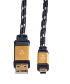ROLINE GOLD USB 2.0 Kabel, Typ A - 5-Pin Mini, 0,8 M -AUKEY-Shop 4da5e6da d954 47bd ab27 dcdcd2b2d348