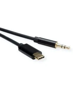 ROLINE Adapter Kabel USB Typ C - 3,5mm Audio, ST/ST, Schwarz, 0,8 M -AUKEY-Shop 4f1279e8 3d79 4a09 bc13 bd4fdfc2e346