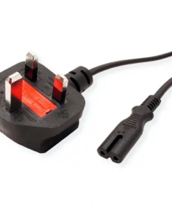 VALUE UK Netzkabel Auf Euro-Flachstecker C7, 2pol., Schwarz, 1,95 M -AUKEY-Shop 518c62ce a515 402a be33 9a26472966a7
