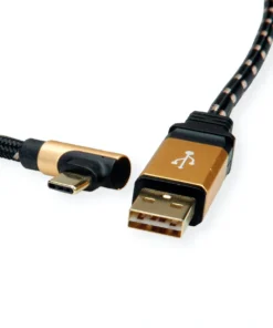 ROLINE GOLD USB 2.0 Kabel, USB A ST Reversibel - USB C ST Gewinkelt, 0,8 M -AUKEY-Shop 5606fe9d 0571 4529 ad00 609deb7129bb