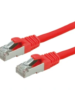 VALUE Patchkabel Kat.6 (Class E) S/FTP (PiMF), LSOH, Rot, 10 M
