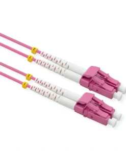VALUE LWL-Kabel 50/125µm OM4, LC/LC, Low-Loss-Stecker, Violett, 15 M