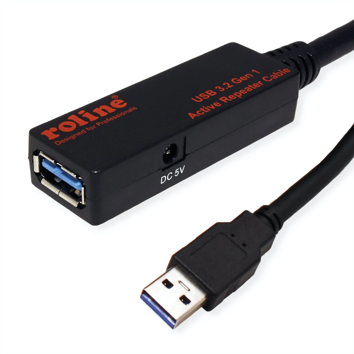 ROLINE USB 3.2 Gen 1 Aktives Repeater Kabel, Schwarz, 15 M 3 ROLINE USB 3.2 Gen 1 Aktives Repeater Kabel, Schwarz, 15 M