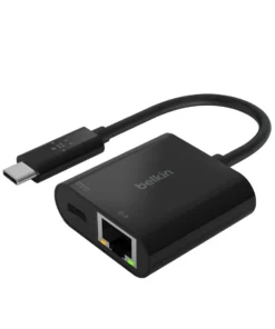 Null Belkin USB-C Gigabit-Ethernet- Adapter 60W PD Schw. INC001btBK Digital/Daten Netzwerk