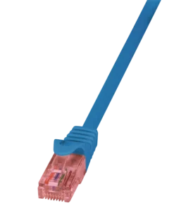Null LogiLink Professional Patchkabel Cat.6 U/UTP, PrimeLine, Blau, 1,5m 1 Stück