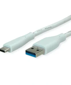 VALUE USB 3.2 Gen 1 Kabel, Typ-A-C, ST/ST, Weiß, 3 M