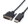 VALUE DisplayPort Kabel DP ST - DVI (24+1) ST, LSOH, Schwarz, 5 M