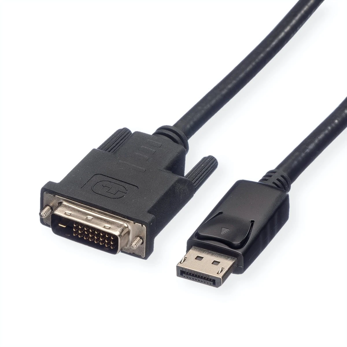 ROLINE DisplayPort Kabel DP ST - DVI ST, LSOH, Schwarz, 2 M 3 ROLINE DisplayPort Kabel DP ST - DVI ST, LSOH, Schwarz, 2 M