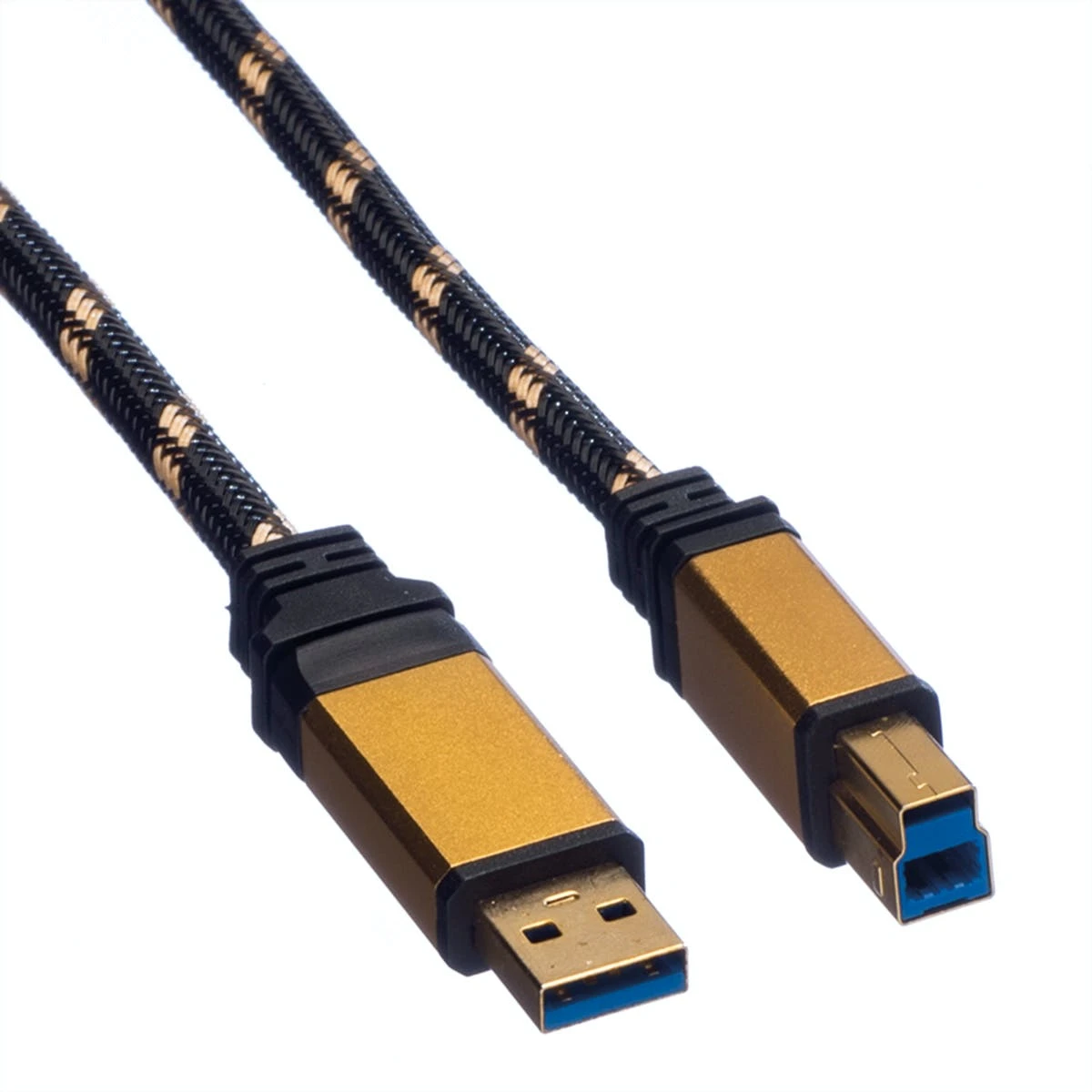 ROLINE GOLD USB 3.2 Gen 1 Kabel, Typ A-B, 0,8 M 8 ROLINE GOLD USB 3.2 Gen 1 Kabel, Typ A-B, 0,8 M – Bild 6