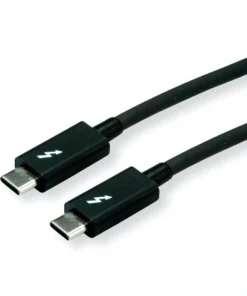 ROLINE Thunderbolt™ 3 Kabel, C-C, ST/ST, 40Gbit/s, 100W, Schwarz, 0,5 M -AUKEY-Shop 794f1519 0a47 41cf a36a 9702f43c319f 1