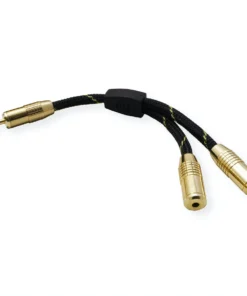 ROLINE GOLD 3,5mm Adapterkabel (1x ST, 2x BU), 0,15m -AUKEY-Shop 8033268c b02b 4807 a539 f0087b40c0f0