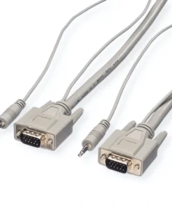 ROLINE Kombikabel, VGA + Audio, ST-ST, 6 M