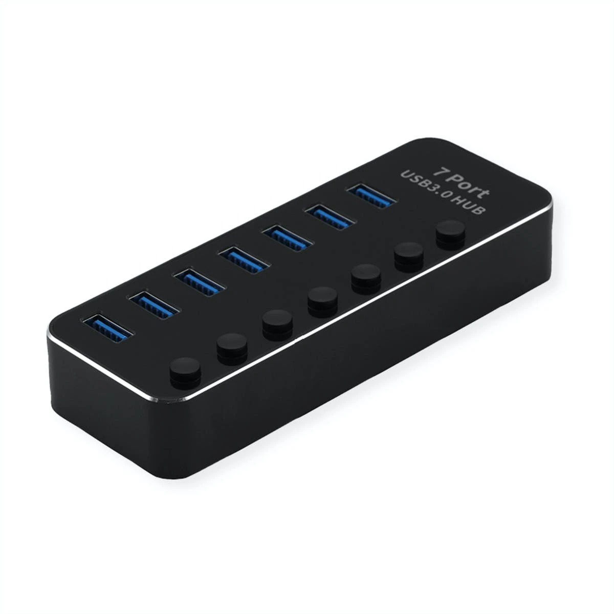 ROLINE USB 3.2 Gen 1 Notebook Hub, 4 Ports, Einzeln Schaltbar, Schwarz 4 ROLINE USB 3.2 Gen 1 Notebook Hub, 4 Ports, Einzeln Schaltbar, Schwarz – Bild 2