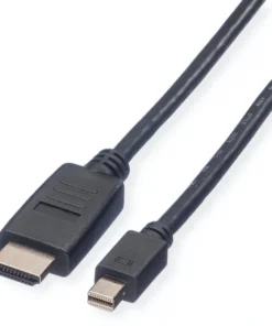 VALUE Mini DisplayPort Kabel, Mini DP-HDTV, ST/ST, Schwarz, 2 M