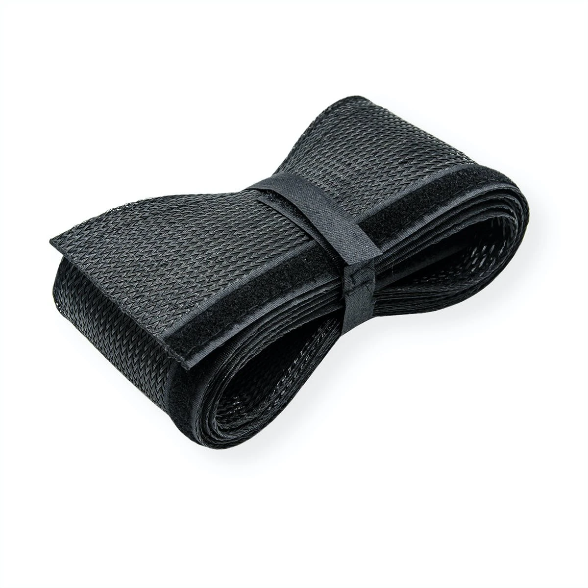 ROLINE PVC Gewebeschlauch Für Kabelbündelung, Mit Klettband, Schwarz, 2,5 M 3 ROLINE PVC Gewebeschlauch Für Kabelbündelung, Mit Klettband, Schwarz, 2,5 M