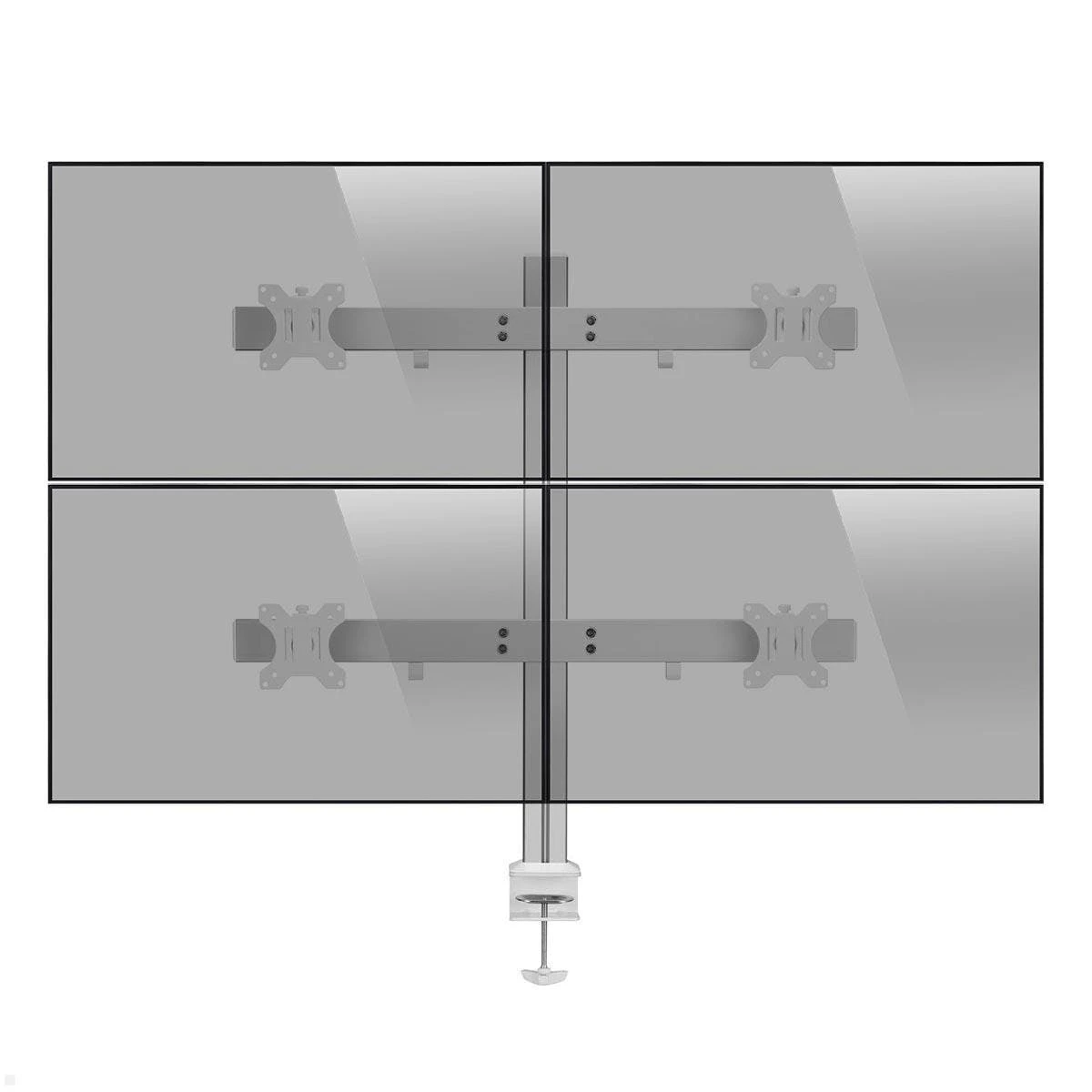 Null MonLines MTH012 2+2 Monitor Tischhalterung Für 4 Monitore, Silber 3 Null MonLines MTH012 2+2 Monitor Tischhalterung Für 4 Monitore, Silber