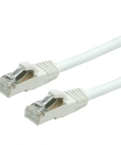 VALUE Patchkabel Kat.6 (Class E) S/FTP (PiMF), LSOH, Weiß, 1,5 M