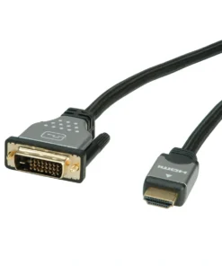 ROLINE Monitorkabel DVI (24+1) - HDMI, ST/ST, Schwarz / Silber, 10 M 15 ROLINE Monitorkabel DVI (24+1) - HDMI, ST/ST, Schwarz / Silber, 10 M -AUKEY-Shop 97bbf836 4dd6 4307 8065 0b868a301346