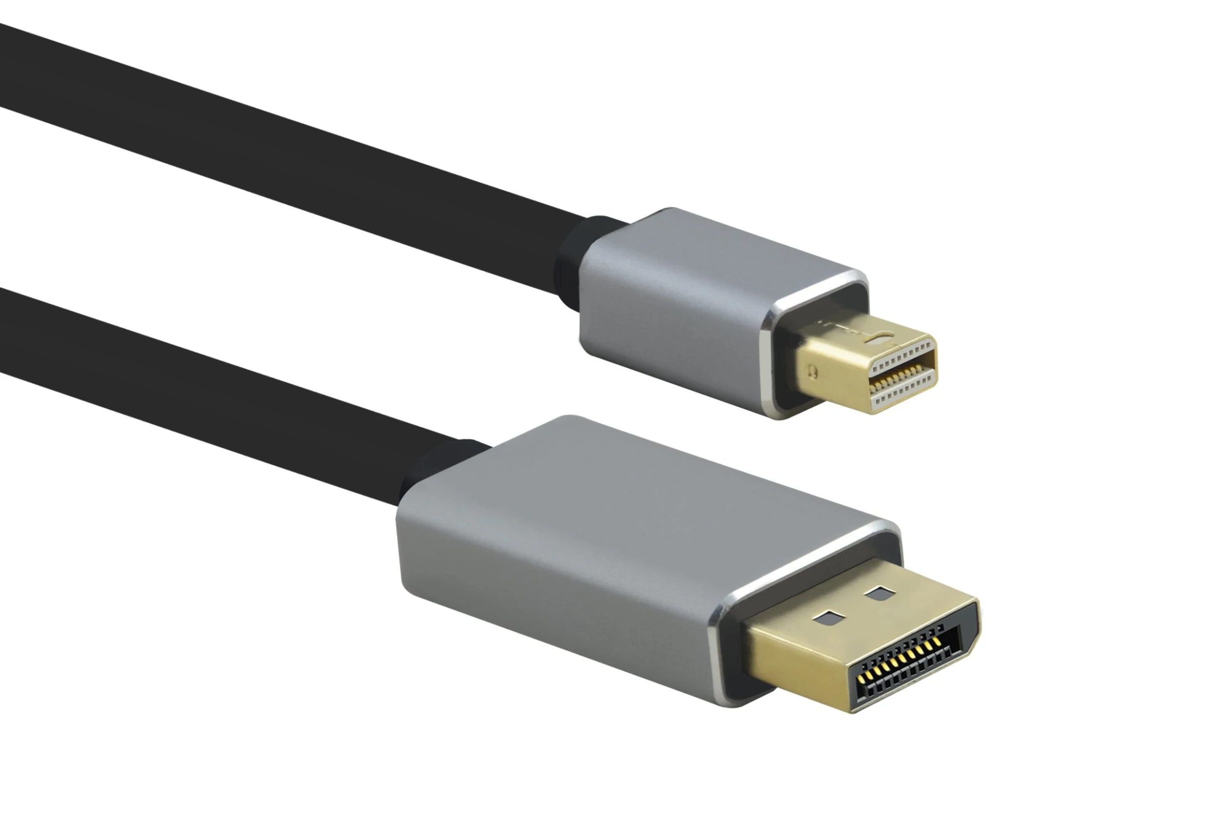 Null Helos Anschlusskabel, Mini DisplayPort St./DP St., PREMIUM 8K, 3,0m, Schwarz 4 Null Helos Anschlusskabel, Mini DisplayPort St./DP St., PREMIUM 8K, 3,0m, Schwarz – Bild 2