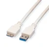 VALUE USB 3.2 Gen 1 Kabel, A ST - Micro B ST, Weiß, 0,8 M 1 VALUE USB 3.2 Gen 1 Kabel, A ST - Micro B ST, Weiß, 0,8 M -AUKEY-Shop 9ed3a265 4fee 4ca7 9372 21c7cb587f24 1