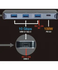 ROLINE USB 3.2 Gen 2 Hub, 4fach, Typ-C-Anschlusskabel -AUKEY-Shop a329a45d f420 4c63 98e6 79a2f3c59881