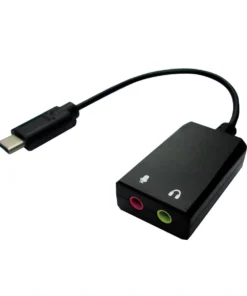 VALUE Adapter USB Typ C - 2x 3,5mm Audio, ST/BU, 0,13 M