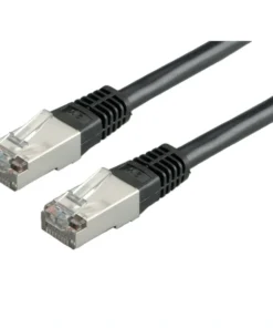 ROLINE Patchkabel Kat.5e (Class D) FTP, Schwarz, 5 M